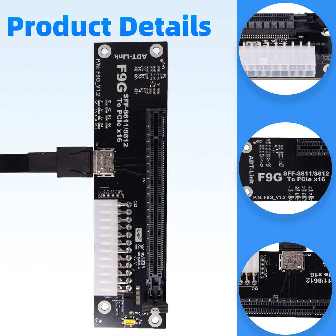 OCuLink SFF-8611/8612 - PCIe X - Oculink Egpu Dock Graphics Card のレビューと価格